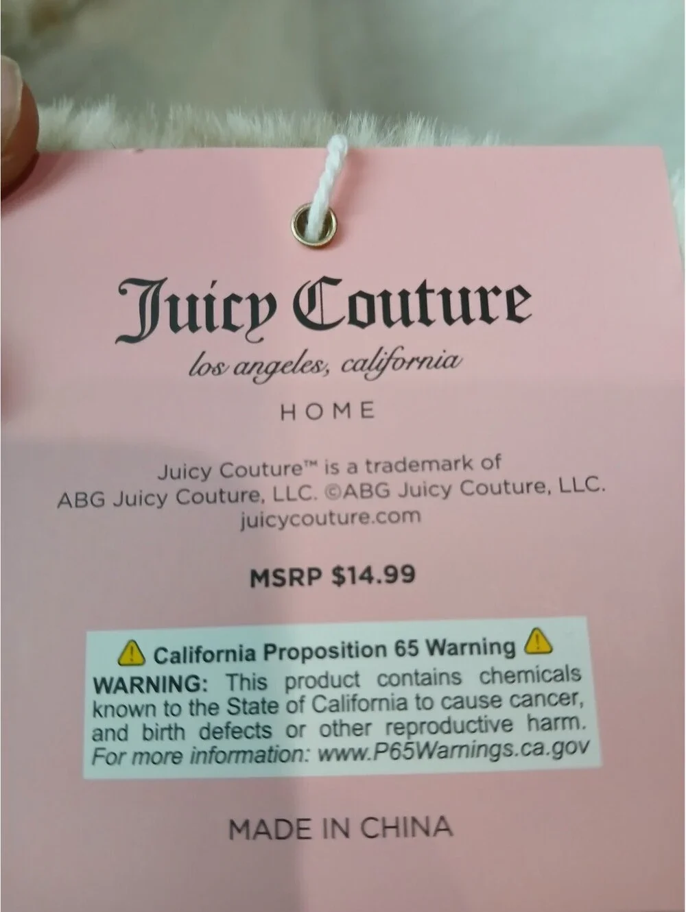 Juicy Couture Home Faux Fur Storage Basket Gold Heart Vanity Organizer NWT
